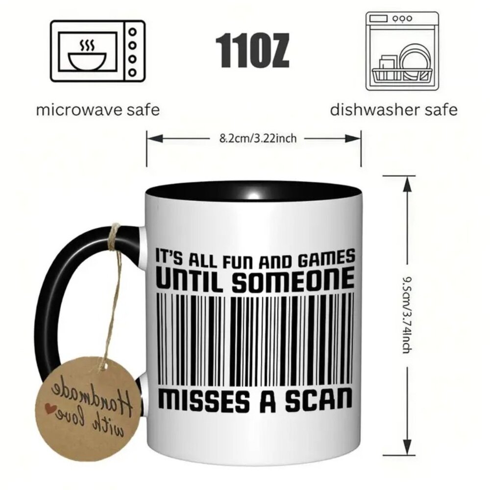 Funny “Misses a Scan” Mug for Delivery Drivers and Mail Carriers - Picture 2 of 4